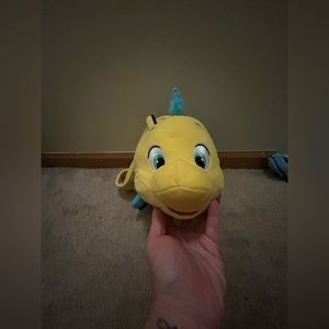 Disney The Little Mermaid Flounder Crossbody Bag Plush